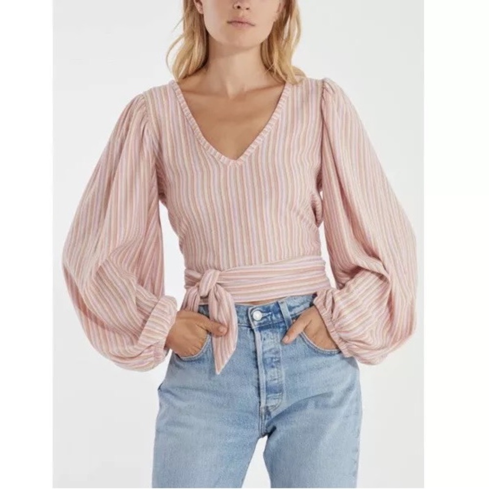 Free People Autumn Nights Back Wrap Top - size small
